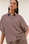 By-Bar Blouse Sunny Stripe Rood 1