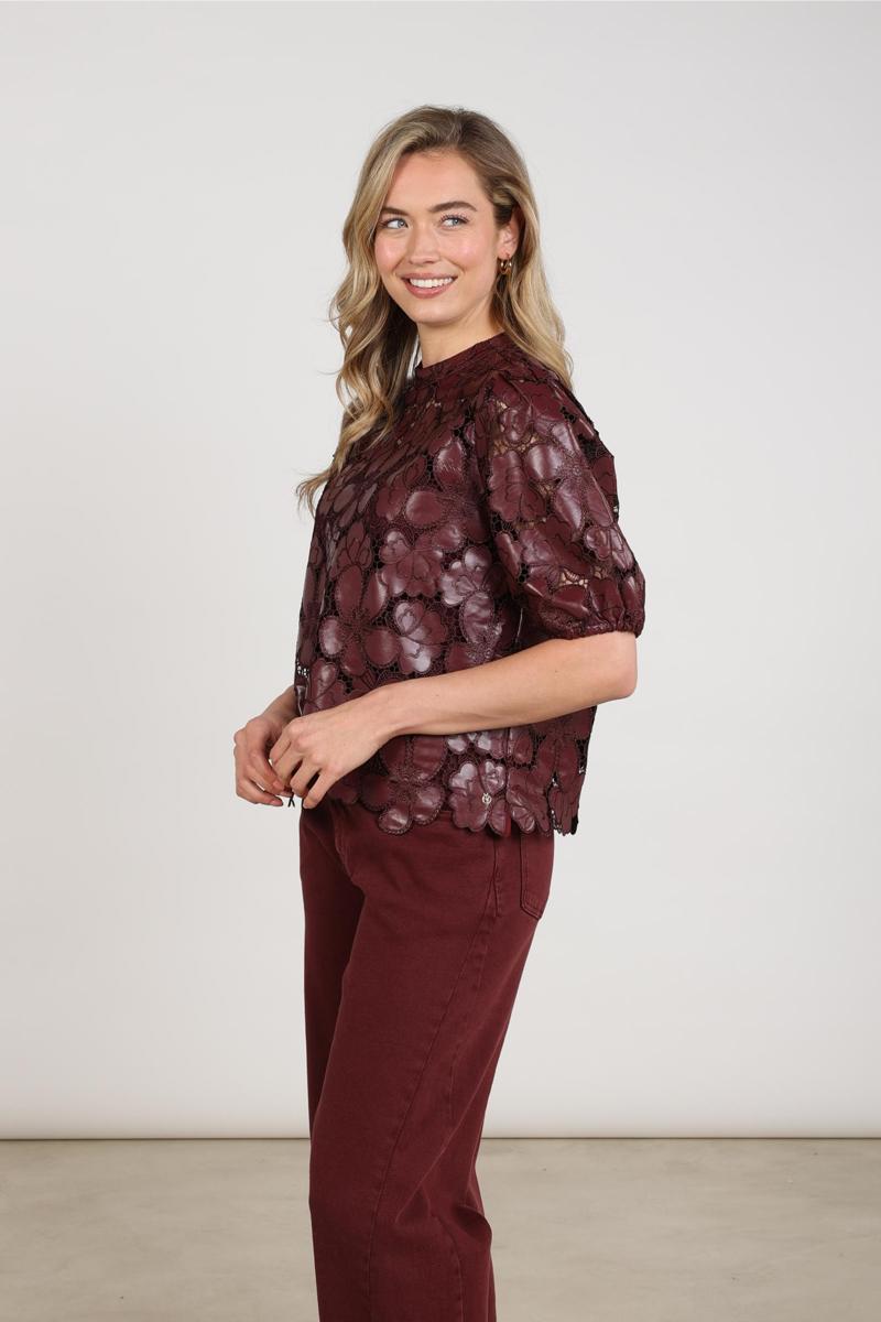 NUKUS Blouse NKF01066 Rood 5