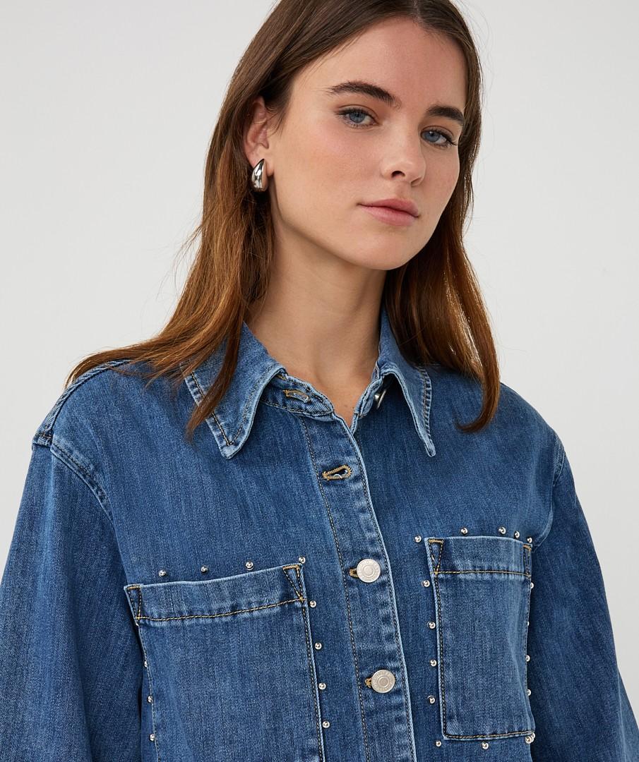 EsQualo Blouse SP26.12016 Blauw 6