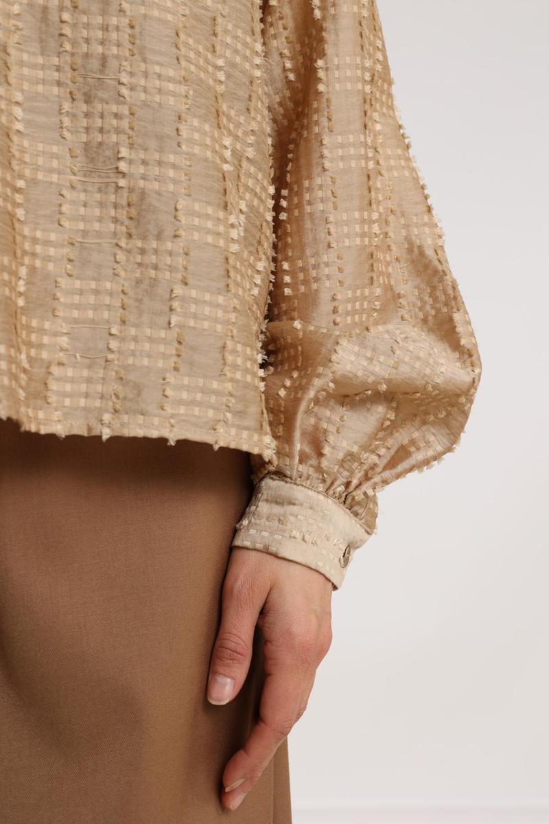 NUKUS Blouse NKF02019 Bruin 5