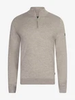 Cavallaro Trui Merino Half Zip Beige 1