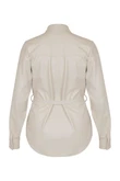 Studio Anneloes Blouse Bodil Faux Leather Off-White 3
