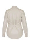 Studio Anneloes Blouse Bodil Faux Leather Off-White 3