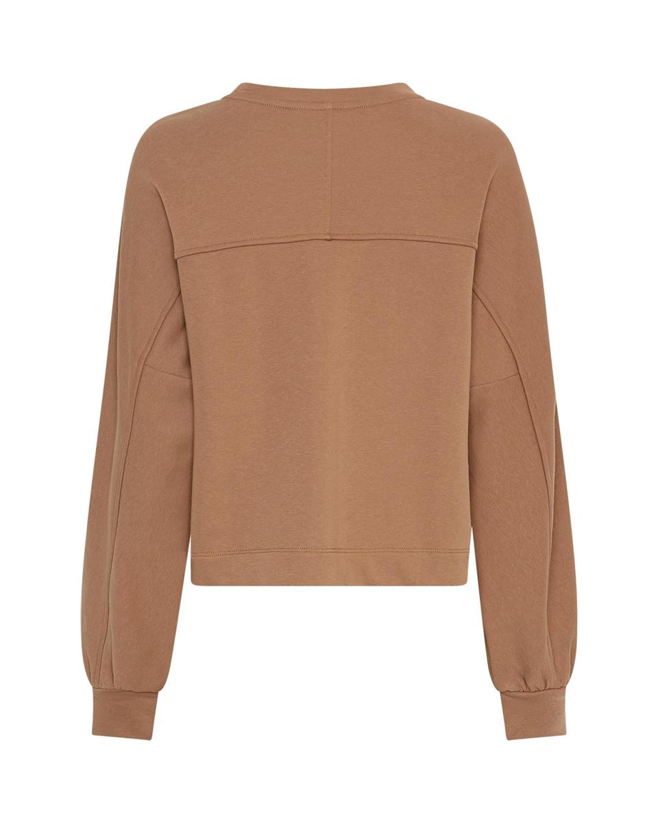 Msch Copenhagen  Sweater Briena Slit Bruin 3
