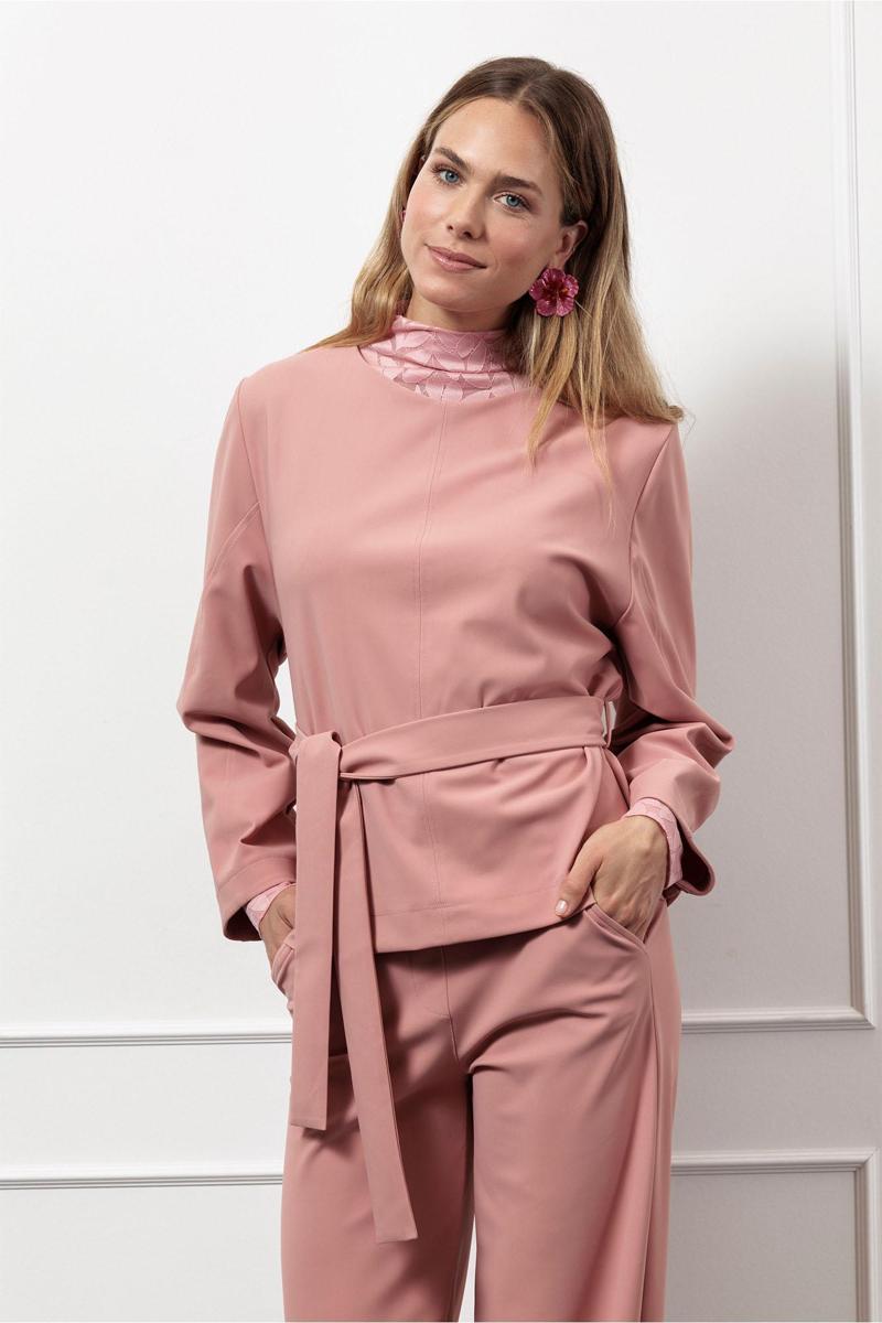 Studio Anneloes Blouse Gaby bonded top Roze 1