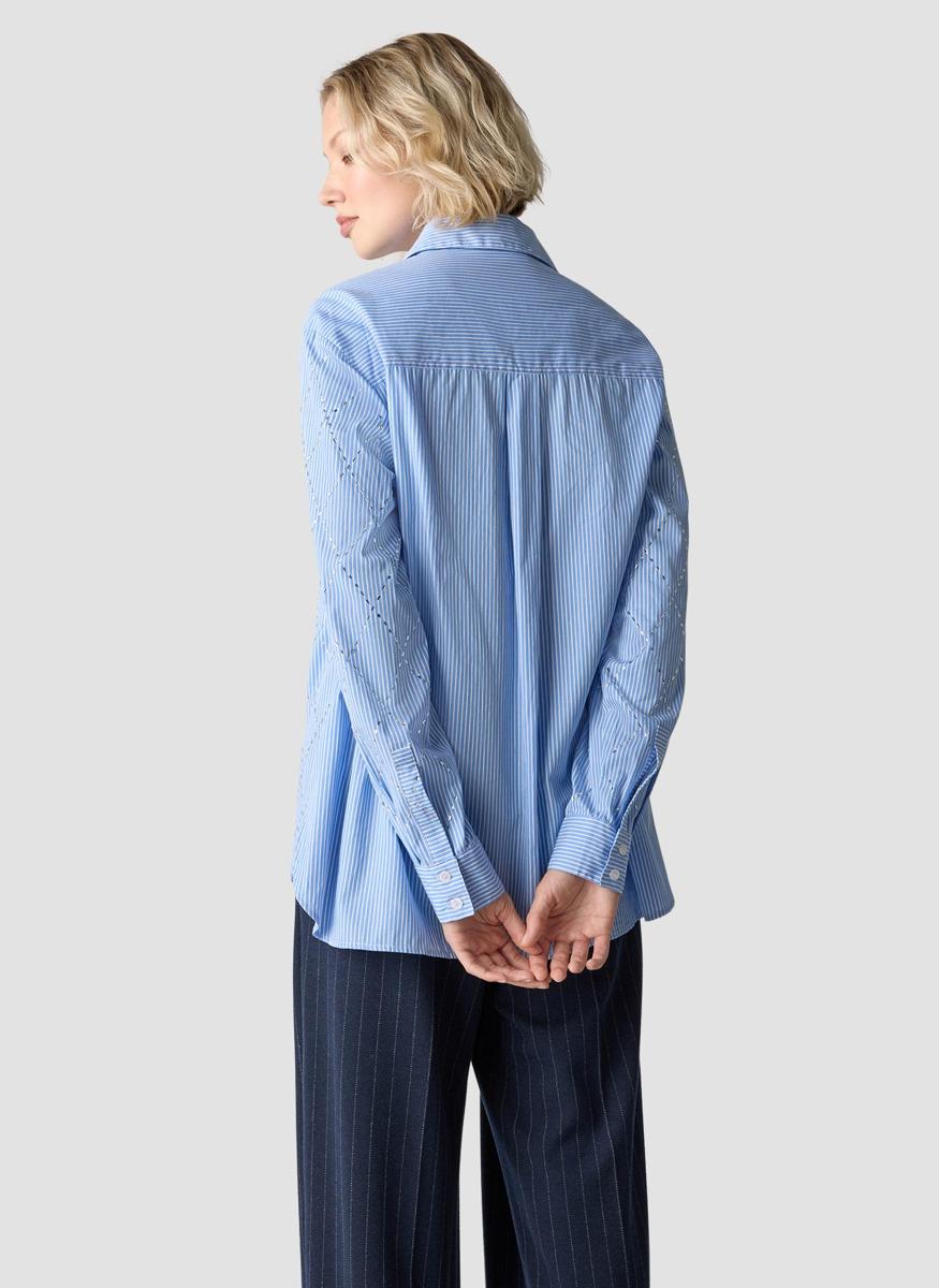 Le Comte Blouse 55-631106 Blauw 3
