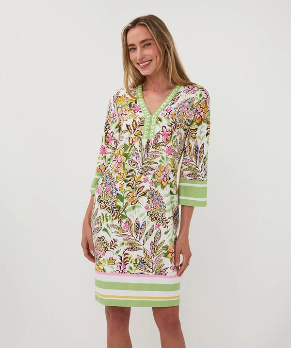 EsQualo Jurk HS26.30222 Groen 1