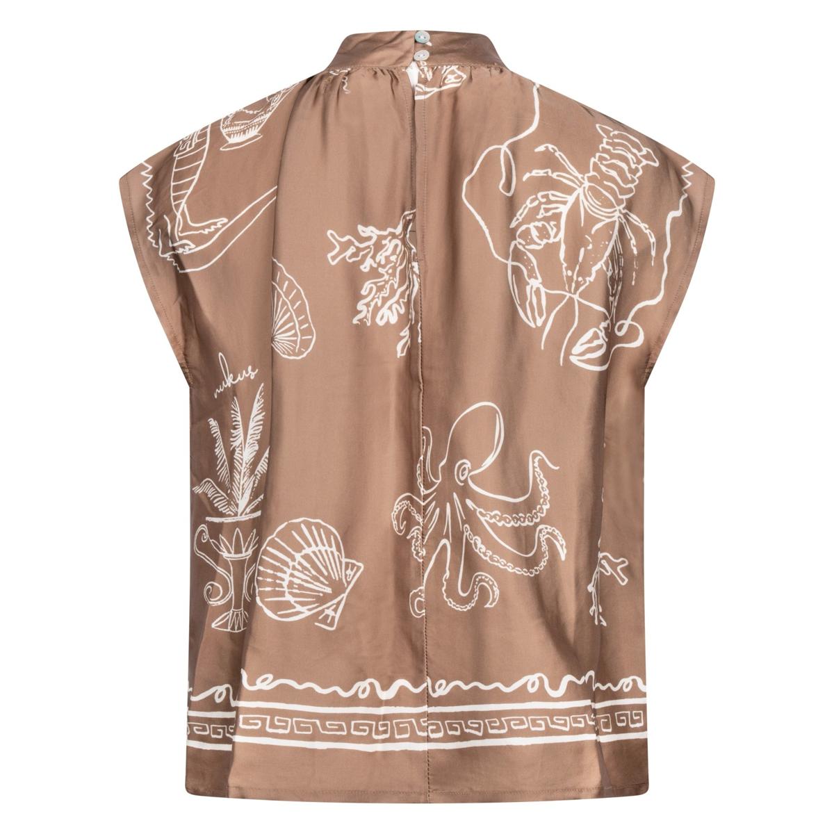NUKUS Blouse Noomi Taupe 2
