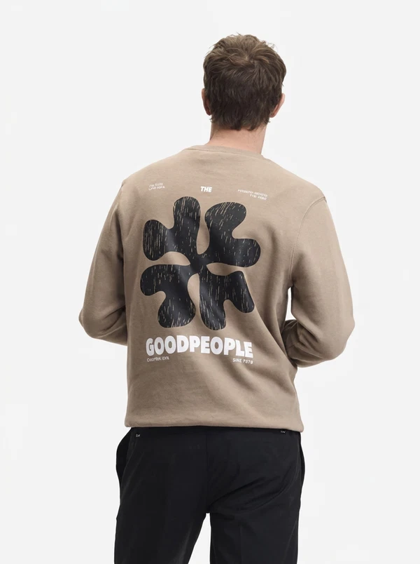 The GoodPeople Sweater Lito Bruin 1