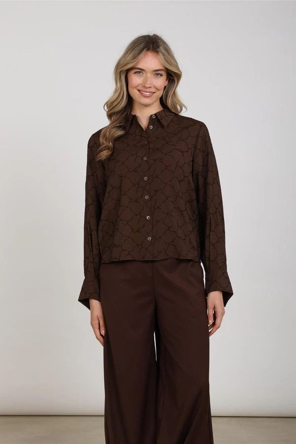NUKUS Blouse Alice Bruin 1