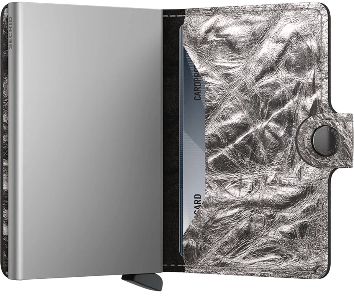 Secrid Miniwallet Crunch Silver Zilver 2