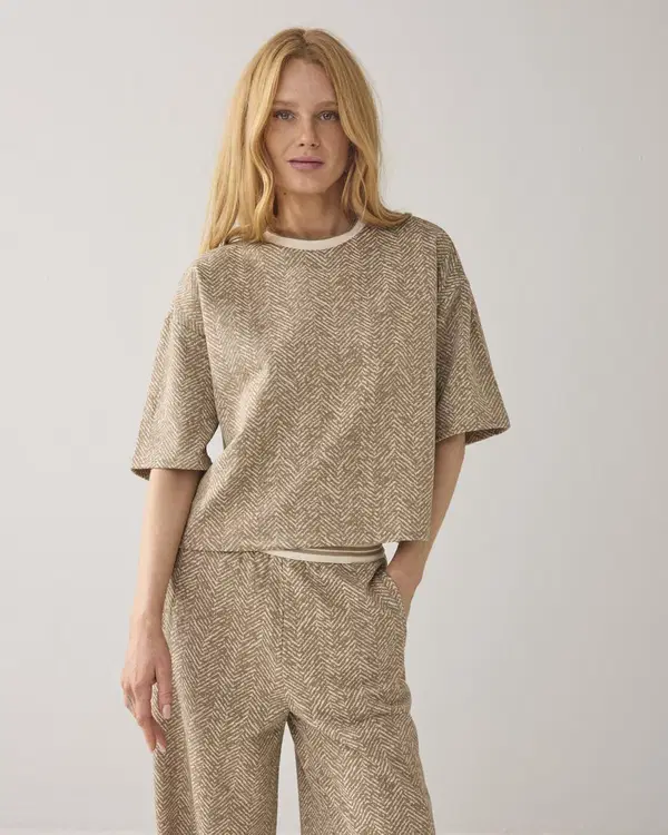 Summum T-Shirt 3s5246-30750 Beige 1