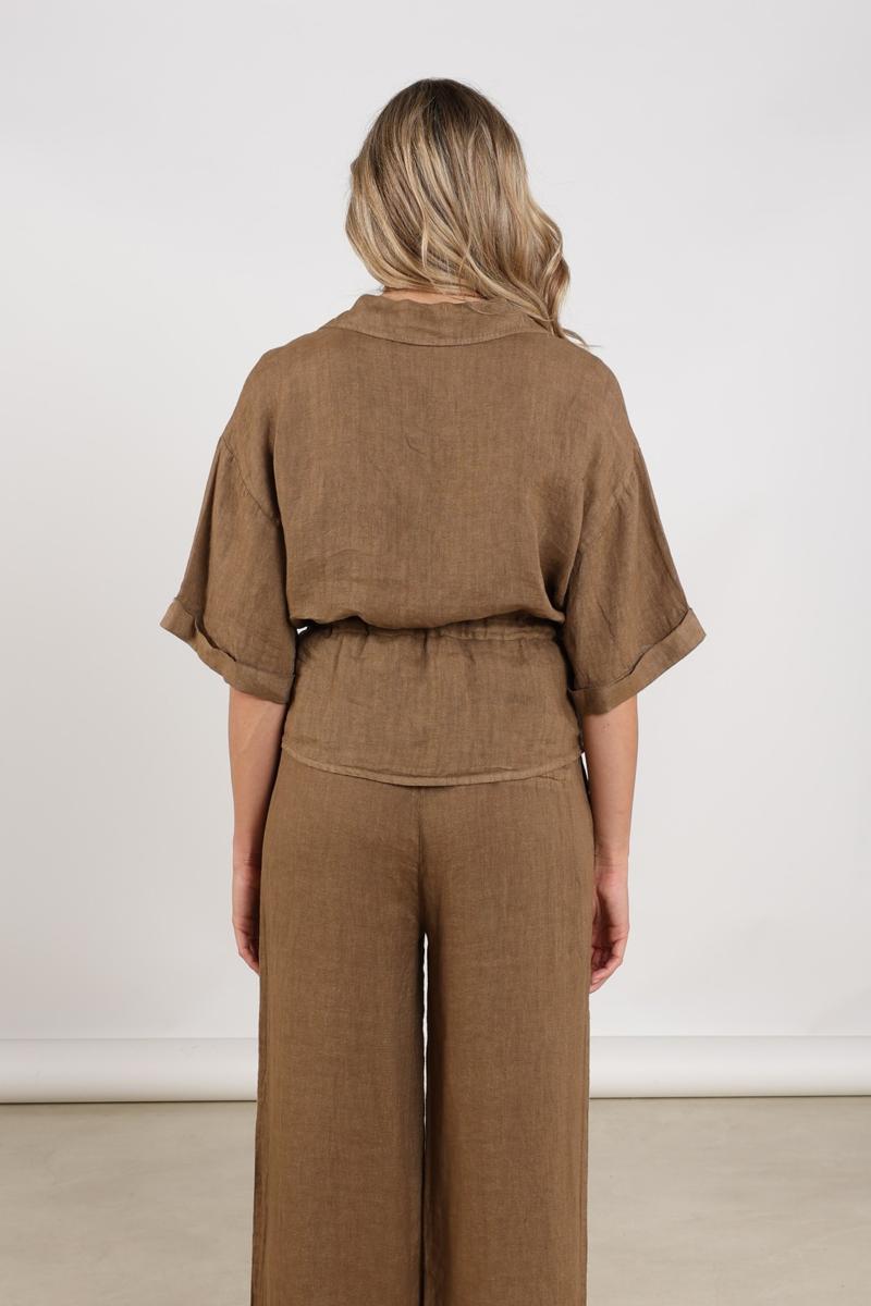 NUKUS Blouse Elma Taupe 3