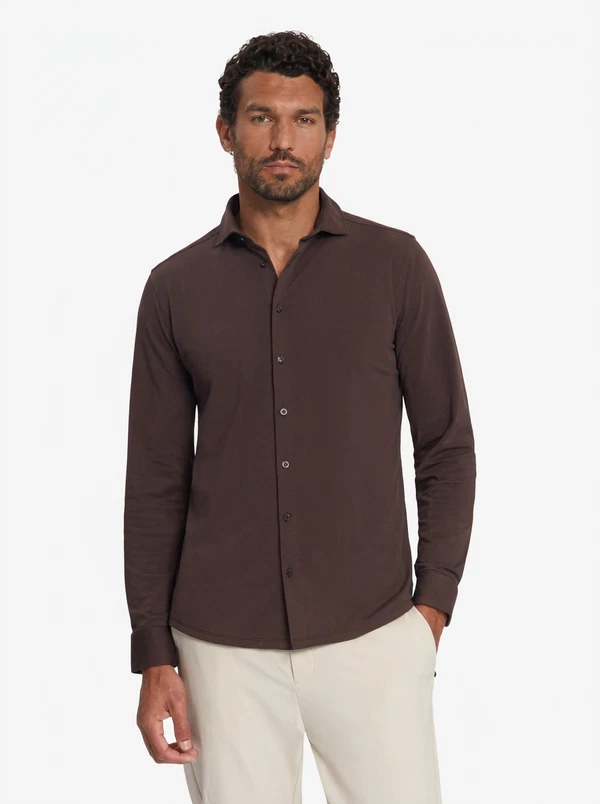 No Excess Overhemd 33410885SN Bruin 1