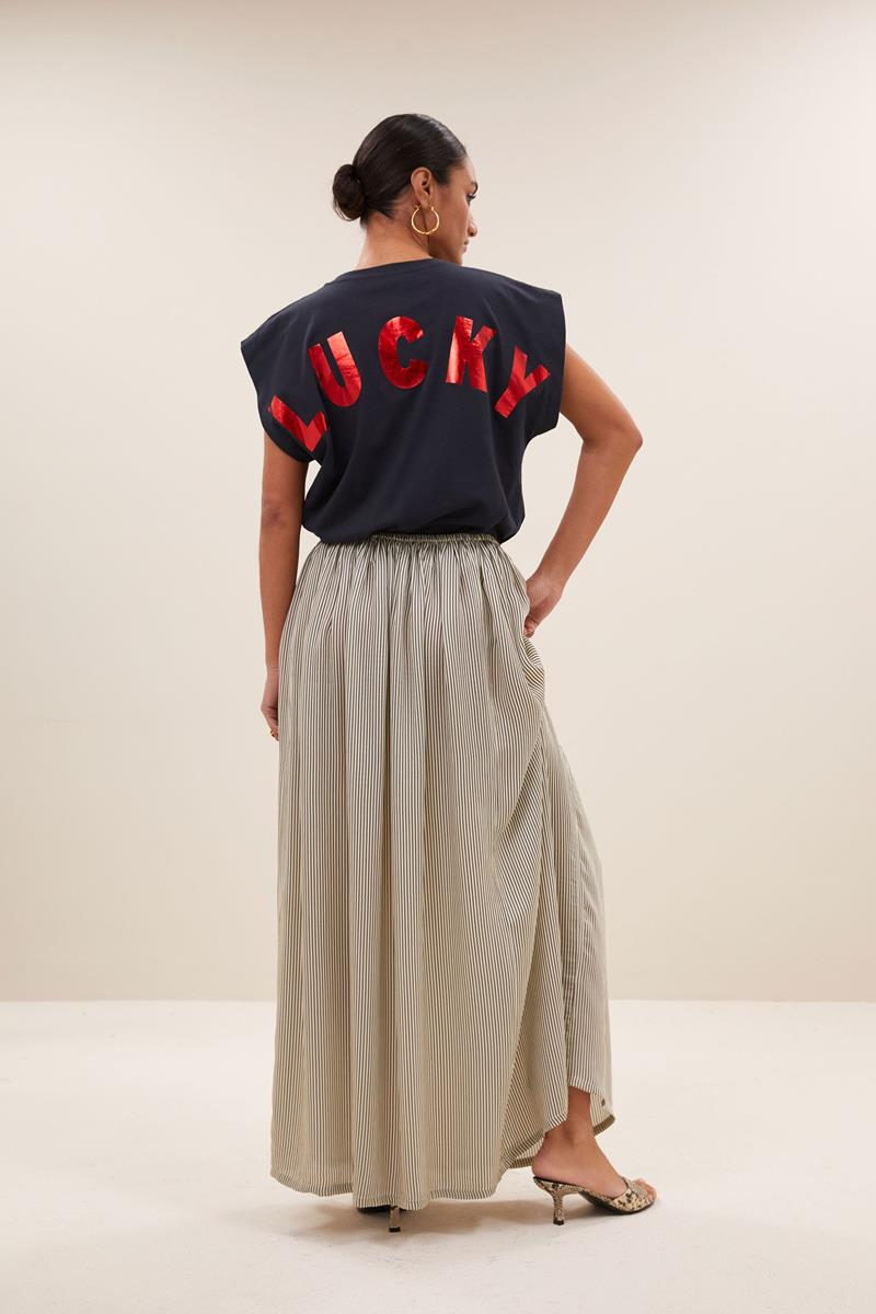 By-Bar T-Shirt Mason Lucky Curve Blauw 1