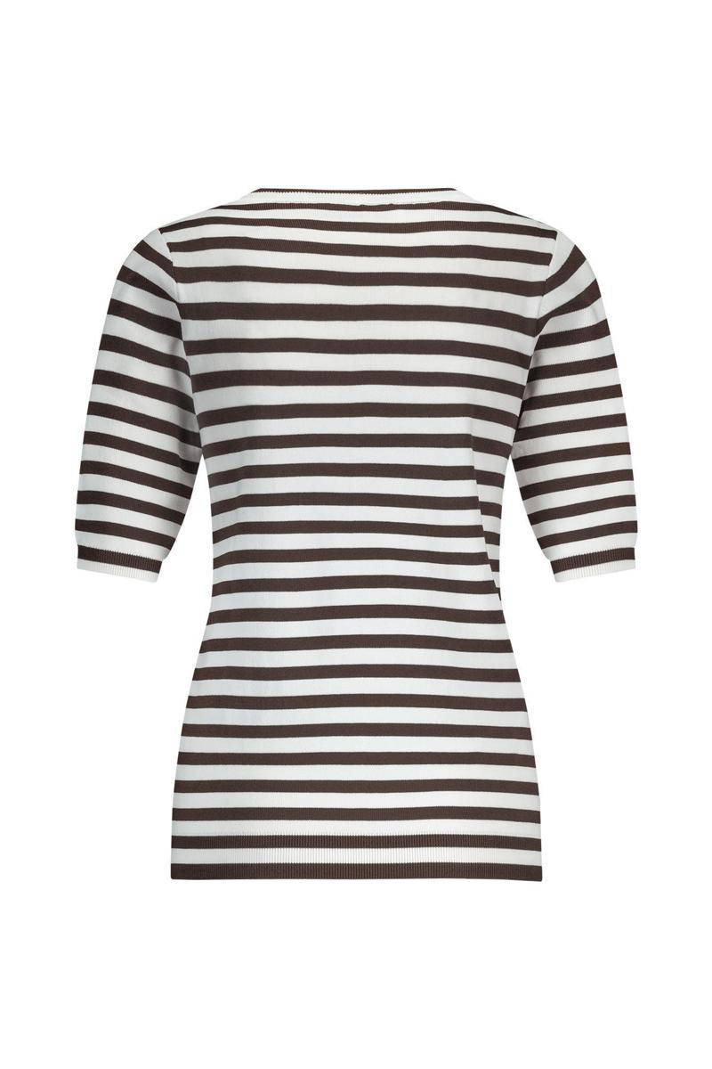 Studio Anneloes Trui Luna Stripe Bruin 3