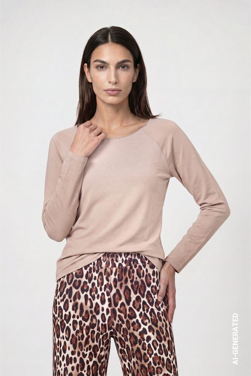 Monari Longsleeve 810029 Beige 1