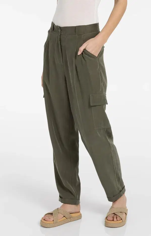 YAYA Pantalon 01-301254-604 Groen 1