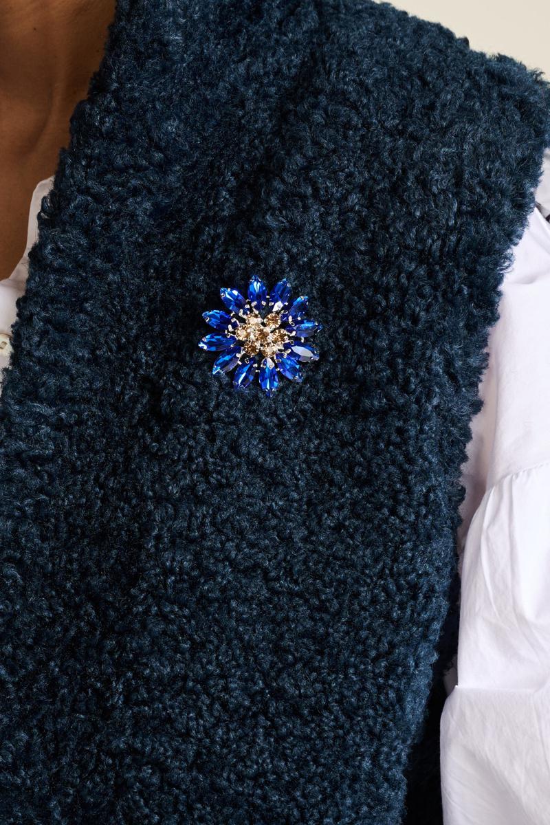 POM Amsterdam Gilet SP7342 Blauw 6