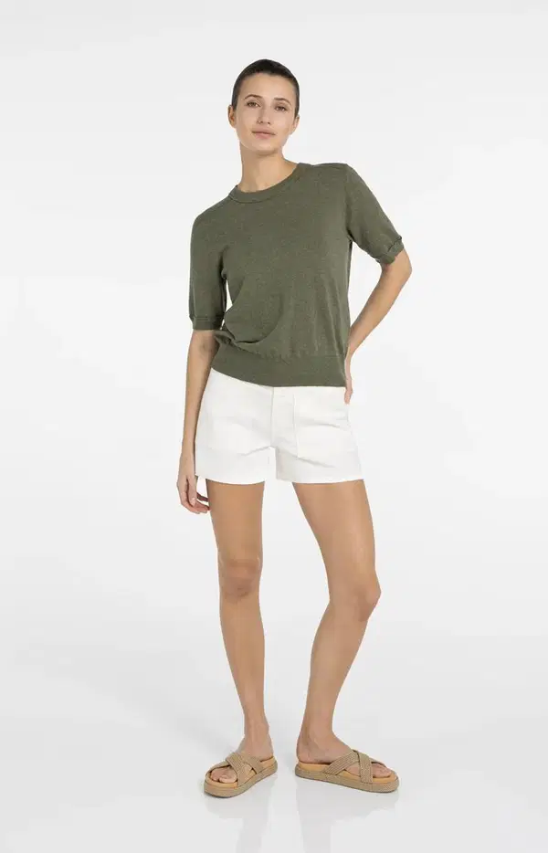 YAYA Short 01-321030-604 Wit 1
