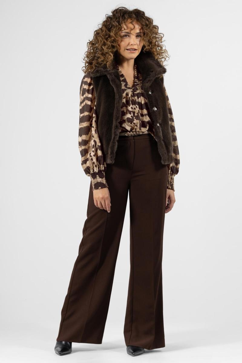 Label DOT Blouse 2521048 Bruin 5