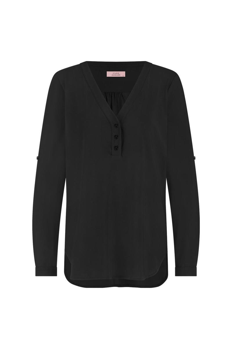 Studio Anneloes Blouse Evi blouse Zwart 2