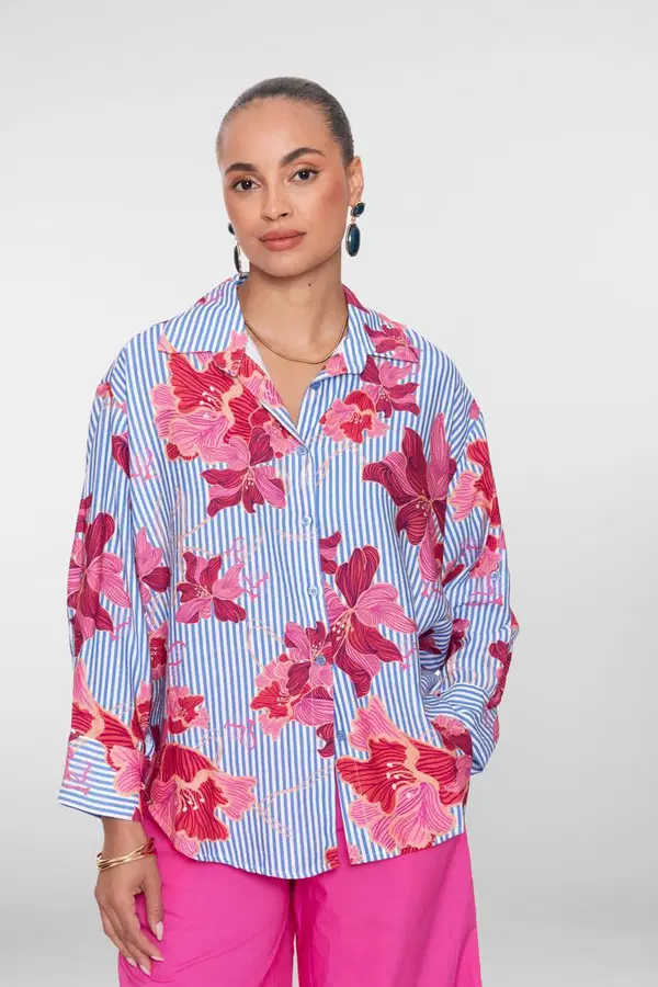 Geisha Blouse 63395-70 Roze 1