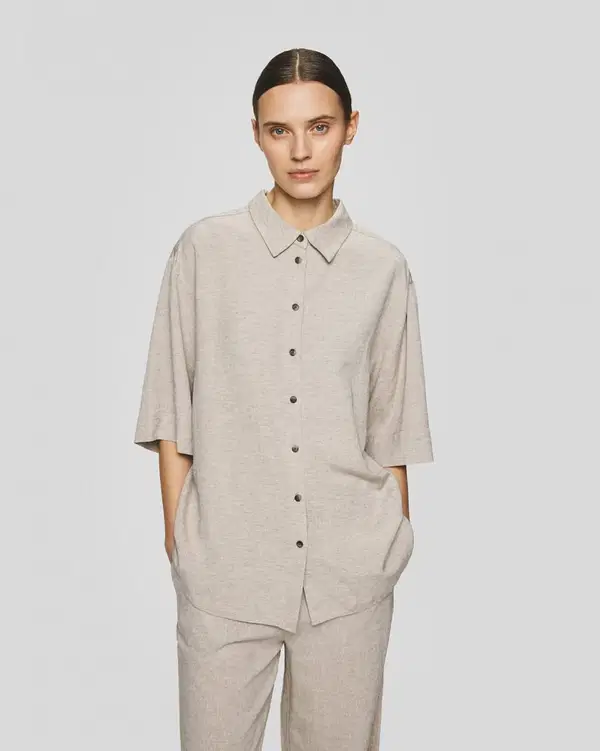 Msch Copenhagen  Blouse Viana Ginia Beige 1