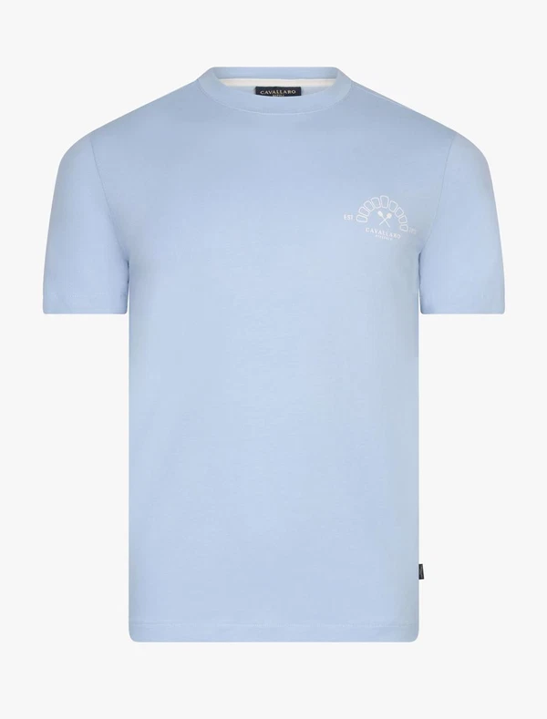 Cavallaro T-Shirt Don Prosciuto Blauw 1