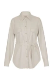 Studio Anneloes Blouse Bodil Faux Leather Off-White 2