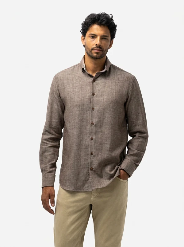 State of Art Overhemd 211-26227 Bruin 1