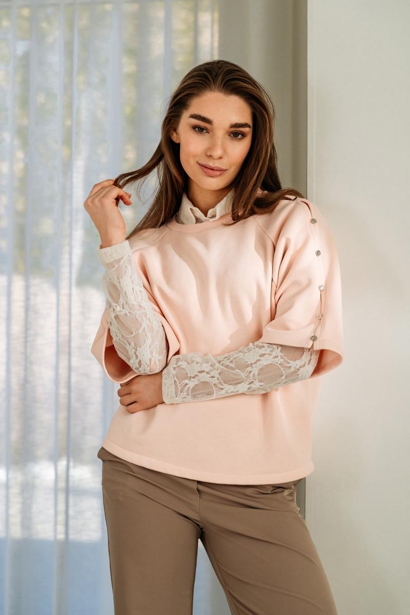 &Co Woman Sweater SW132 Roze 6