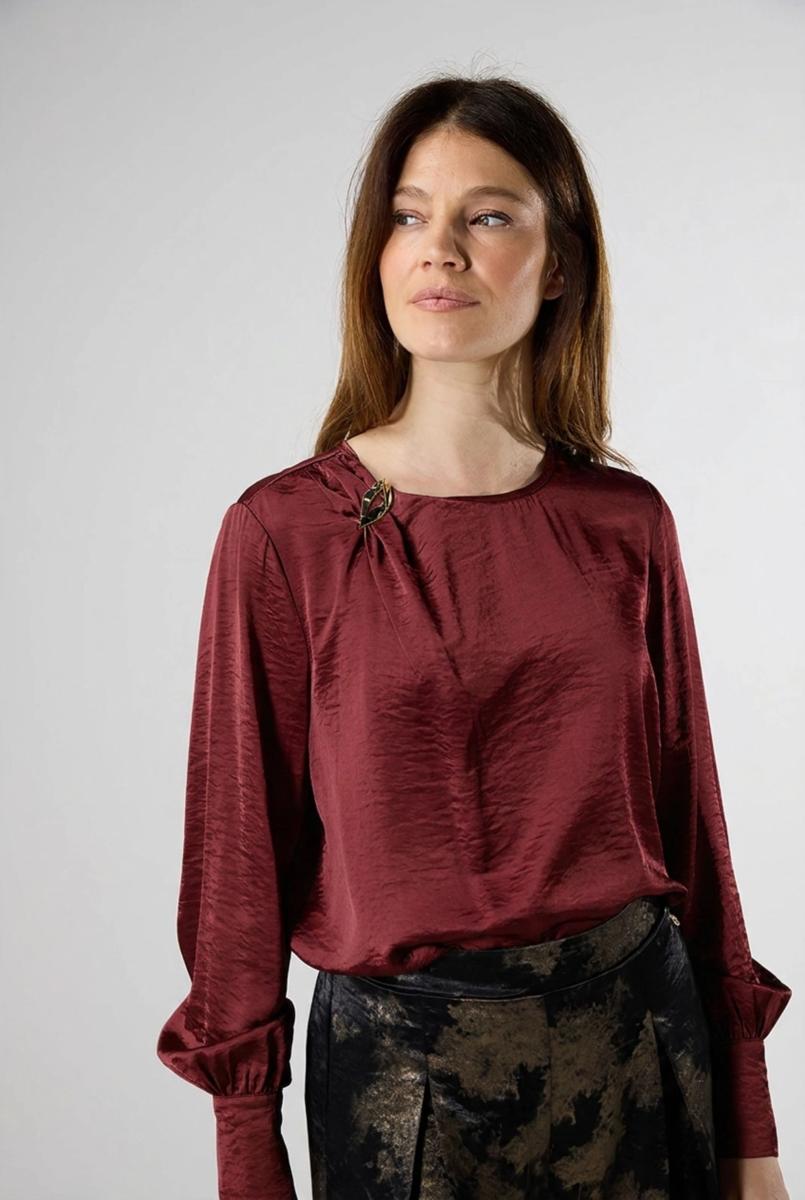 Label DOT Blouse 2621015 Rood 4