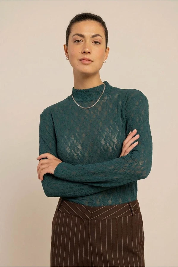 Studio Anneloes Longsleeve Reagan Lace Groen 1