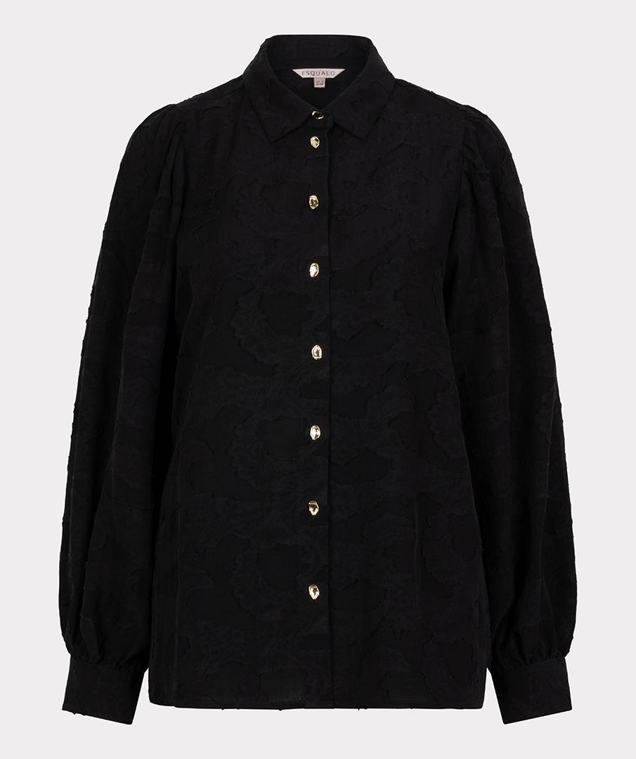 EsQualo Blouse W25.15712 Zwart 1