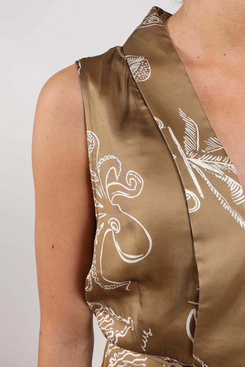 NUKUS Jurk Violet Taupe 5