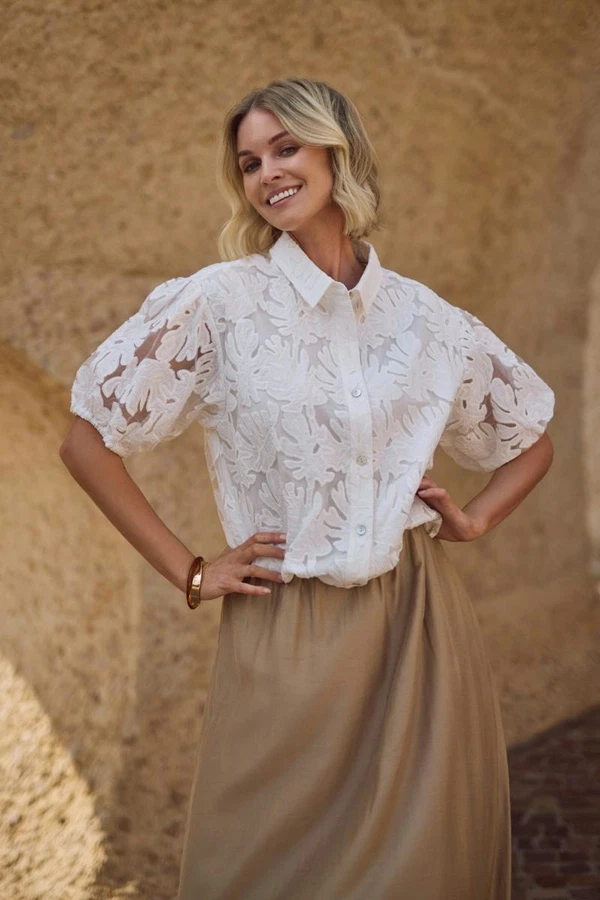 NUKUS Blouse Berit Off-White 1