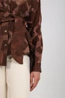 NUKUS Blouse NKF02140 Bruin 2