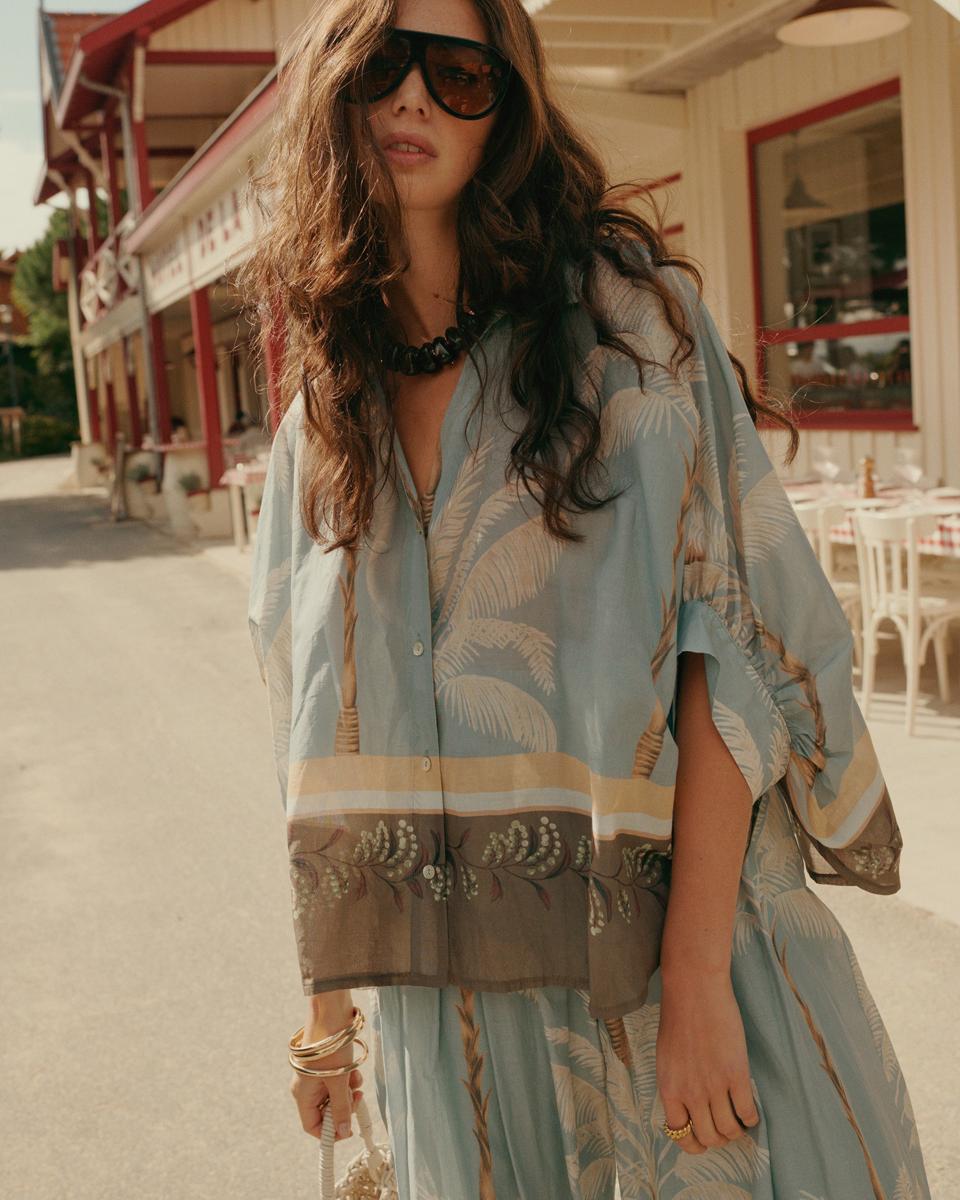 Summum Blouse 2s3496-12451 Blauw 2