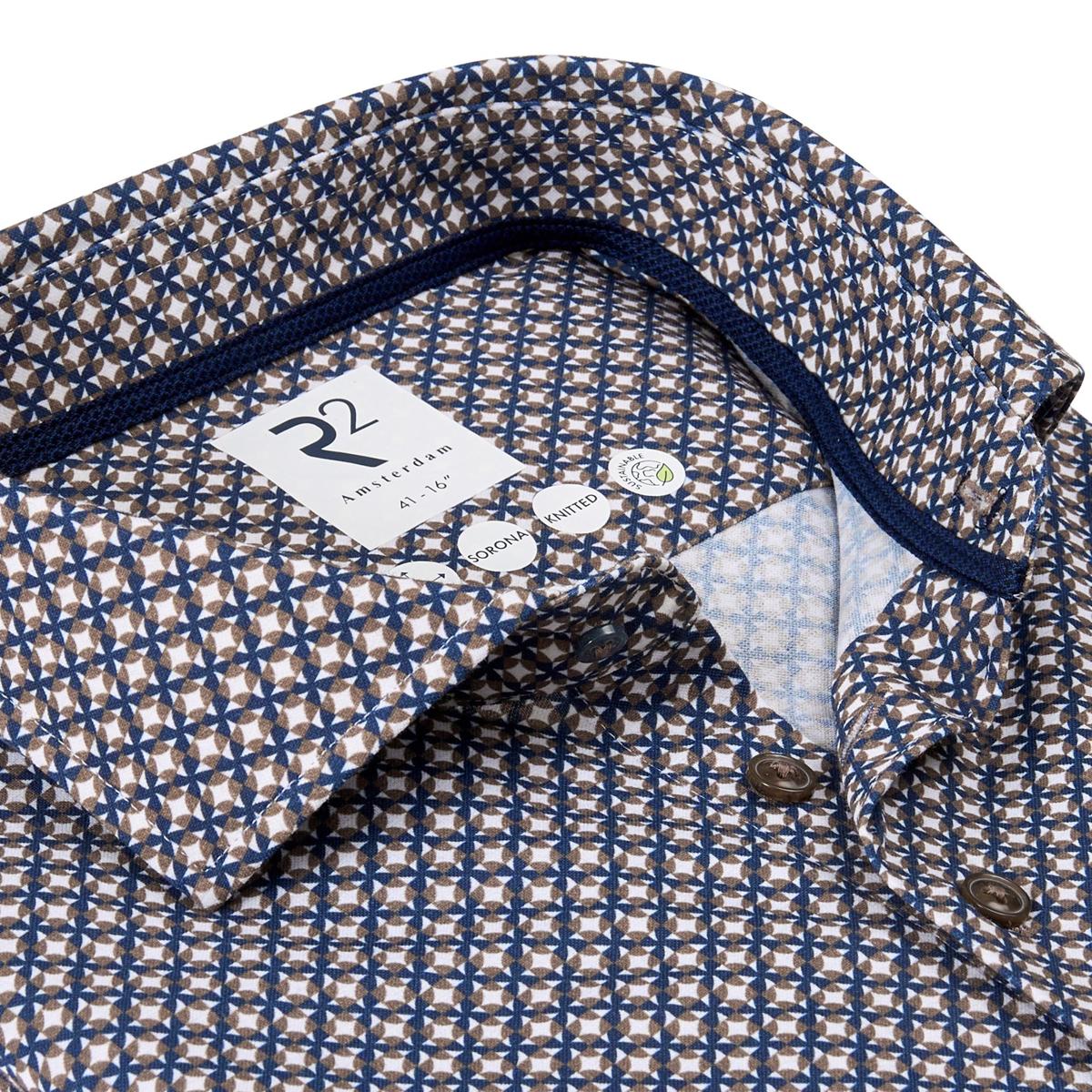 R2 Amsterdam Overhemd 130.WSP.008 Beige 2