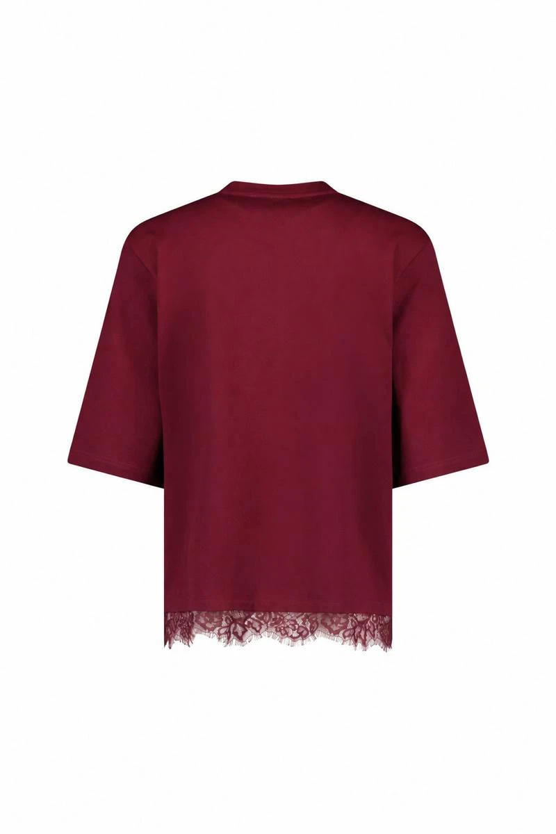 Studio Anneloes T-Shirt Fiore lace tee Rood 6