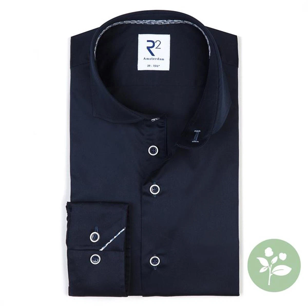 R2 Amsterdam R2 Overhemd NOS.TWILL.003/010 Blauw 1