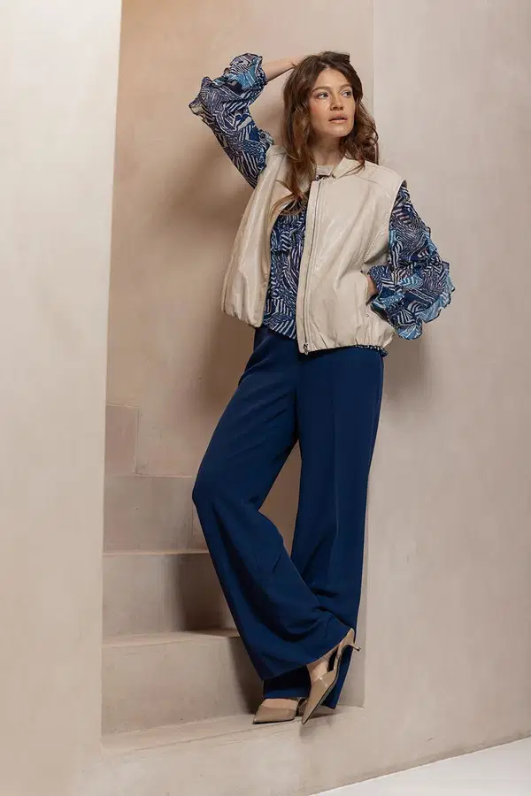 Label DOT Gilet Lotte Off-White 1