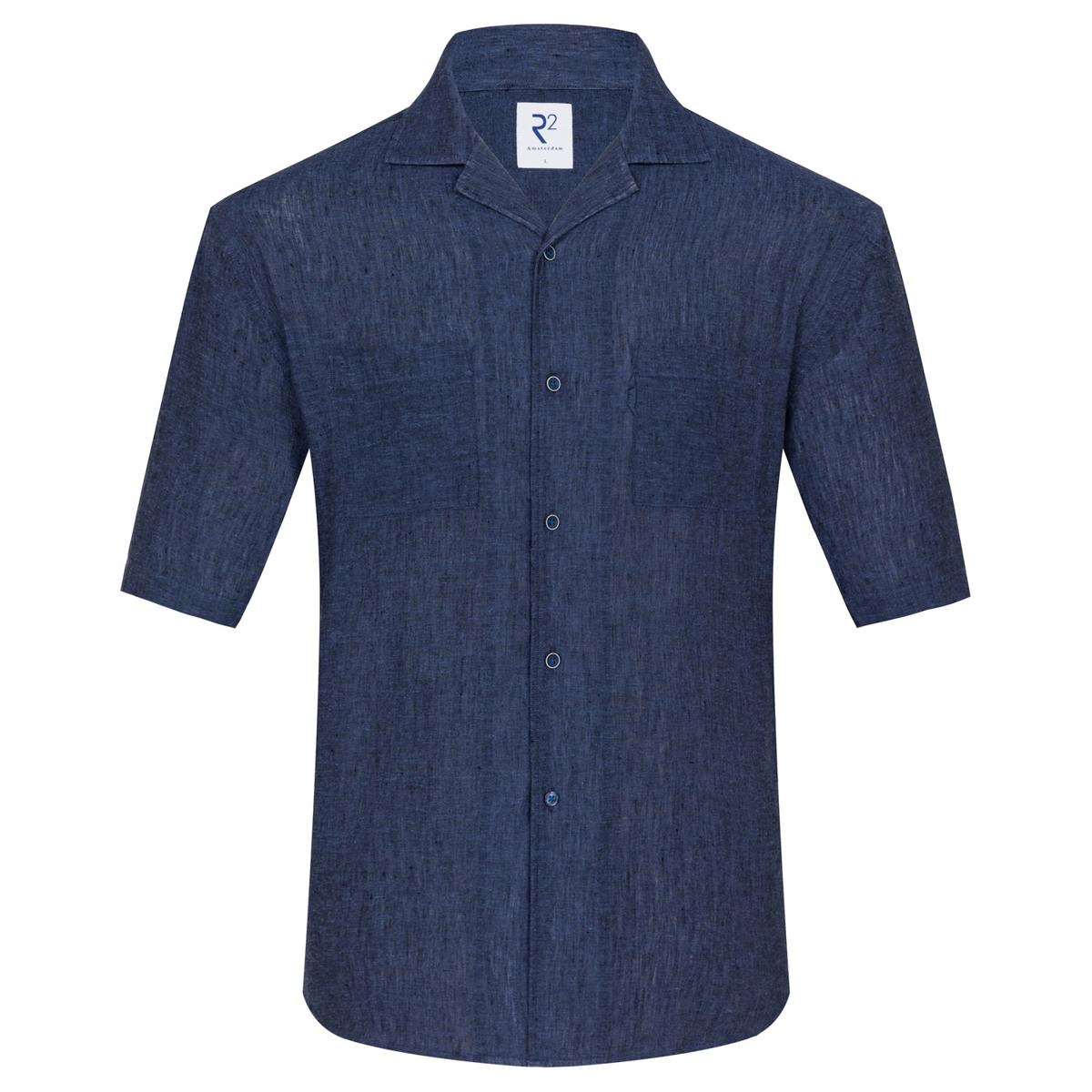 R2 Amsterdam Overhemd 132.CAMP.047 Blauw 1