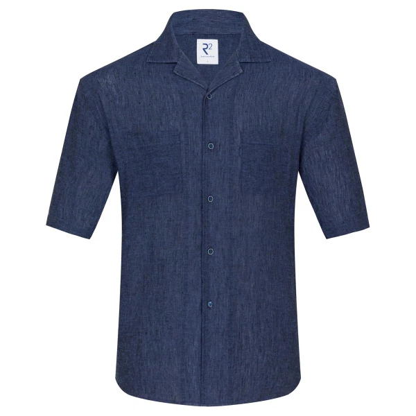 R2 Amsterdam Overhemd 132.CAMP.047 Blauw 1