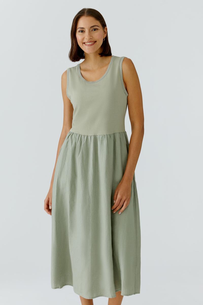 Oui Jurk 0097169 Groen 4