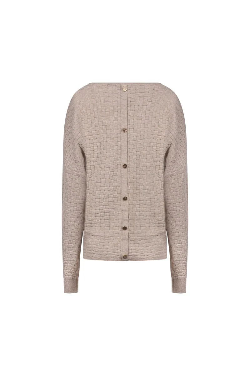 NUKUS Trui Kento Beige 4