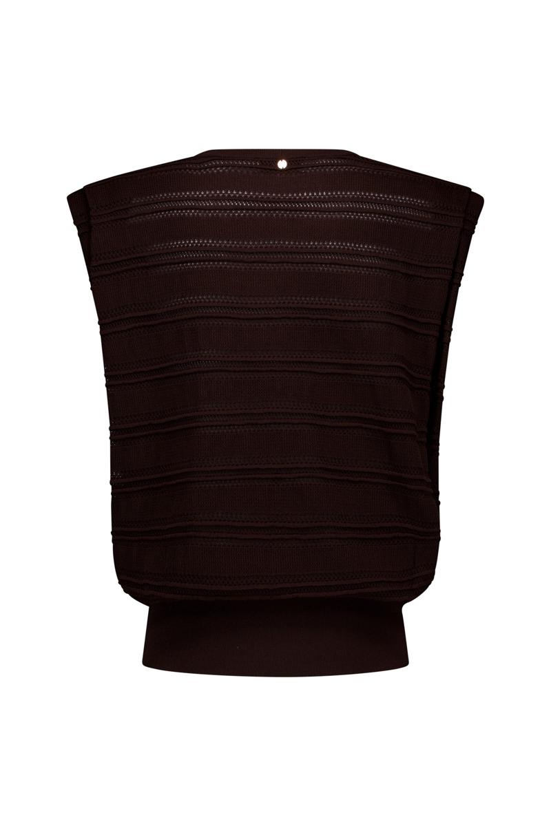 Studio Anneloes Top Leona Knitted Bruin 3