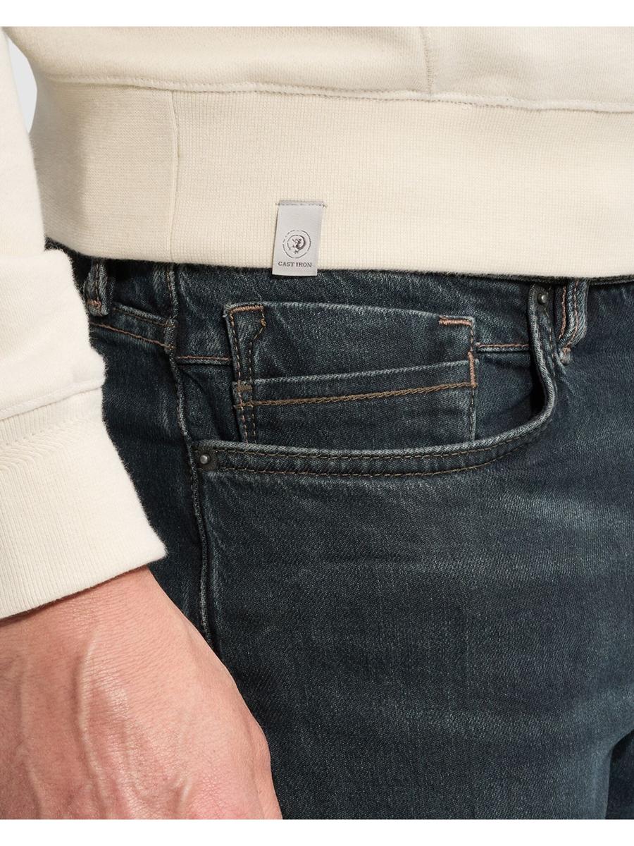 Cast Iron Pantalon CTR620 Blauw 3