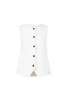 Jansen Amsterdam Gilet Madou Off-White 2